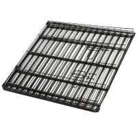 PawHut tarc tip plasa pentru animale, 8 bucati 61x61cm, negru(m-12)