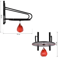 HOMCOM Sac de Box Forma Par Rapid cu Platforma si Accesorii Incluse(m-3)