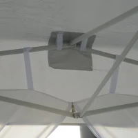 Outsunny Gazebo Pliabil tip Acordeon, Alb, 4.5x3m(m-7)