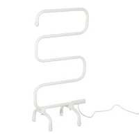 Homcom Suport uscat prosoape Electric 100W cu Forma S Alb 50x30x95cm(m-1)