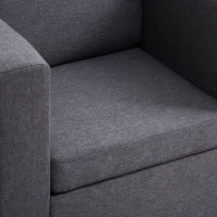 HOMCOM fotoliu modern, 81x73x78cm, gri(m-9)