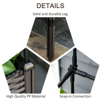 Outsunny Vaza Planter in aer liber cu gratar de alpinism si auto-irigata(m-6)