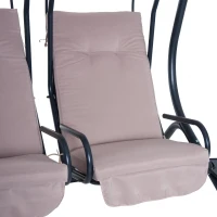 Outsunny leagan de gradina 2 locuri, 170×136 × 170cm, bej(m-9)