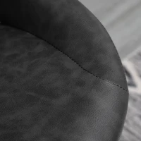 HOMCOM Set 2 Scaune de bar cu Inaltime reglabila si Suport pentru picioare, din PIele sintetica(m-8)