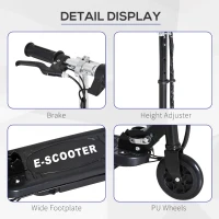 HOMCOM trotineta electrica, pentru copii, 74x36x73-91cm(m-4)