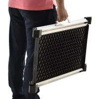 PawHut rampa pliabila si antiderapanta pentru caini, neagra(m-10)