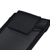 Outsunny Sezlong cu scaun Balansoar 160x61x79cm Negru(m-8)