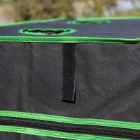 Outsunny sera hidroponica 90x60x135cm, neagra(m-10)