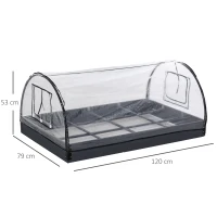 Outsunny Mini Sera de Gradina pentru plante cu acoperire in PVC transparent(m-3)