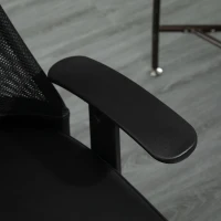 Vinsetto HOMCOM Scaun de Birou Scaun Ergonomic si Rotativ pentru Birou Negru(m-8)