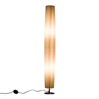 Homcom Lampada da Terra in Acciaio, Bianco, 15x15x120cm(m-5)