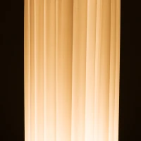 Homcom Lampada da Terra in Acciaio, Bianco, 15x15x120cm(m-10)