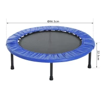 HOMCOM Trambulina Elastica Fitness Pliabila Φ96.5x22.5cm(m-3)