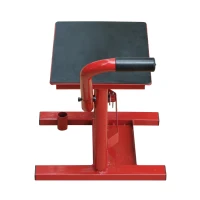 HOMCOM Trepied Ridica Moto Inaltime Reglabila in Otel, Rosu, 28x34x30-40cm(m-11)