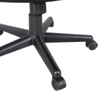 Vinsetto Scaun cu Roti de Birou in Tesatura din Plasa Negru(m-6)