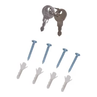 HOMCOM dulapior medicamente din inox, 50x30x18cm, argintiu(m-10)