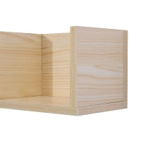 HomCom Etajeră Raft Bibliotecă Port CD-uri din Lemn, 95x17x16.5cm(m-3)