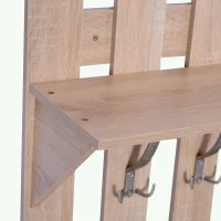 Homcom Set Hol 3 Piese – Dulap Pantofi, Cuier cu Oglinda, Design Lemn(m-8)