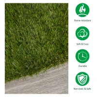 Outsunny Gazon Sintetic 4x1m Iarba 30mm Gazon Fals Anti-UV si Netoxic(m-6)