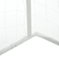 HOMCOM 3-in-1 Poarta de fotbal Poarta de tragere pentru Adulti Copii cu Plasa Tedoron Alba(m-10)