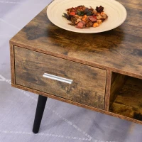 HOMCOM masuta living, 110x55x45cm, maro(m-6)