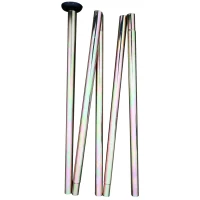 Outsunny Schelet Perdea Foisor Parasolar Impermeabil in Poliester, Alb, 10x10x4m(m-9)