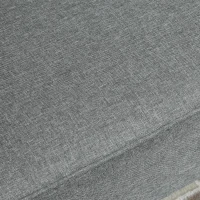 HOMCOM Canapea moderna cu 2 locuri din material textil si lemn fara brate de dimensiune 117x56.5x77cm(m-8)