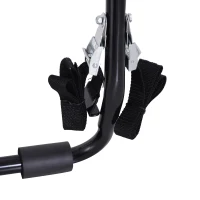 Homcom Suport Biciclete Posterior Pliabil pentru Masina Pentru 3 Biciclete 40 kg in Otel si Alumini Negru 68x52x60cm(m-11)