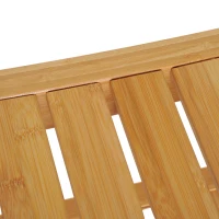 Homcom Scaunel cu Raft in Bambù Natural(m-11)