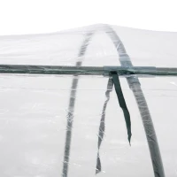 Outsunny Seră pentru Grădină tip Tunel din PVC Cadru din oțel Trasparentă, 200x100x80cm(m-9)