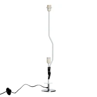 Homcom Lampada da Terra in Acciaio, Bianco, 15x15x120cm(m-7)
