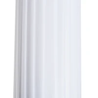 Homcom Lampada da Terra in Acciaio, Bianco, 15x15x120cm(m-9)