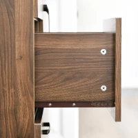 Homcom Dulap Modern – Lemn cu 3 Sertare & Dulapioare(m-9)