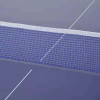 HOMCOM Masa Ping Pong Pliabila in lemn MDF si otel, Albastru Violet 152.5x274x76cm(m-9)