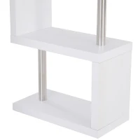 HOMCOM Masa Biblioteca Alb si Lemn 175 x 30x 164.5cm(m-9)