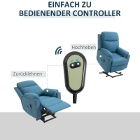 HOMCOM elektrische fauteuil met opstahulp 83 cm x 89 cm x 102 cm(m-5)