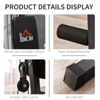 Homcom Statie Fitness – Multifunctionala din Otel pentru Acasa(m-6)