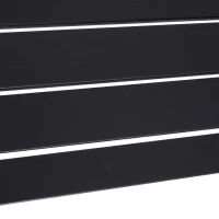 Outsunny Set da Picnic Tavolo con Panche in Metallo Nero  110 x 55 x 70 cm(m-6)