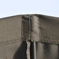 Outsunny Umbrela de gradina si terasa cu manivela, 18 spite si parte inclinabila, Ф255cm, gri inchis(m-9)