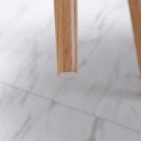 HOMCOM Fotoliu Modern Capitonat Fotoliu pentru Dormitor Extra Large Tesatura Albastra(m-7)