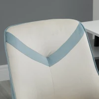 Vinsetto Scaun Rotativ Basculant pentru Birou si Casa, Inaltime Ajustabila Bej(m-8)