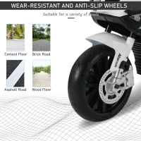 HOMCOM Motoreta Electrica BMW RR pentru Copii 12V, Negru si Alb(m-5)