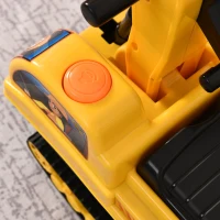 HOMCOM excavator de jucarie pentru copii, 78x24x58,5cm, galben(m-9)