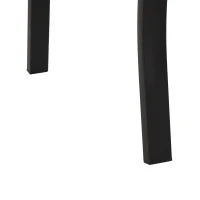 Outsunny Banca de Gradina din Metal Negru cu 2 Locuri Banca de Exterior(m-11)