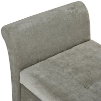 HOMCOM banca de depozitare captusita, 136,5x45x62 cm(m-8)