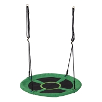 HOMCOM Columpio Nido Infantil Columpio de Árbol Forma Redonda para Niños +3 Años Carga 100kg Jardín Exterior al Aire Libre Tela de Oxford