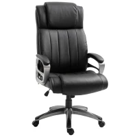 Vinsetto® Bürostuhl Massagefunktion drehbar 64,5 x 79 x 115-126 cm Schwarz(m-1)