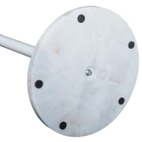 HOMCOM Garderobenständer mit 6 Haken, Standgarderobe mit Marmorfuß, Kleiderständer, Flurgarderobe, Metall, Weiß, 35 x 35 x 174 cm(m-4)