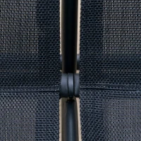 Outsunny Gartengarnitur für 4 Personen Gartenmöbel-Set mit Couchtisch Sofa mit Kissen Outdoor Metall Grau+Schwarz(m-8)