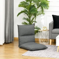 HOMCOM Sitzkissen Sitzsack Bodenkissen Stadionkissen Boden Sessel mit Lehne klappbar(m-2)
